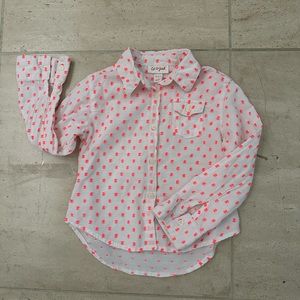 Button down shirt girls XS 4/5